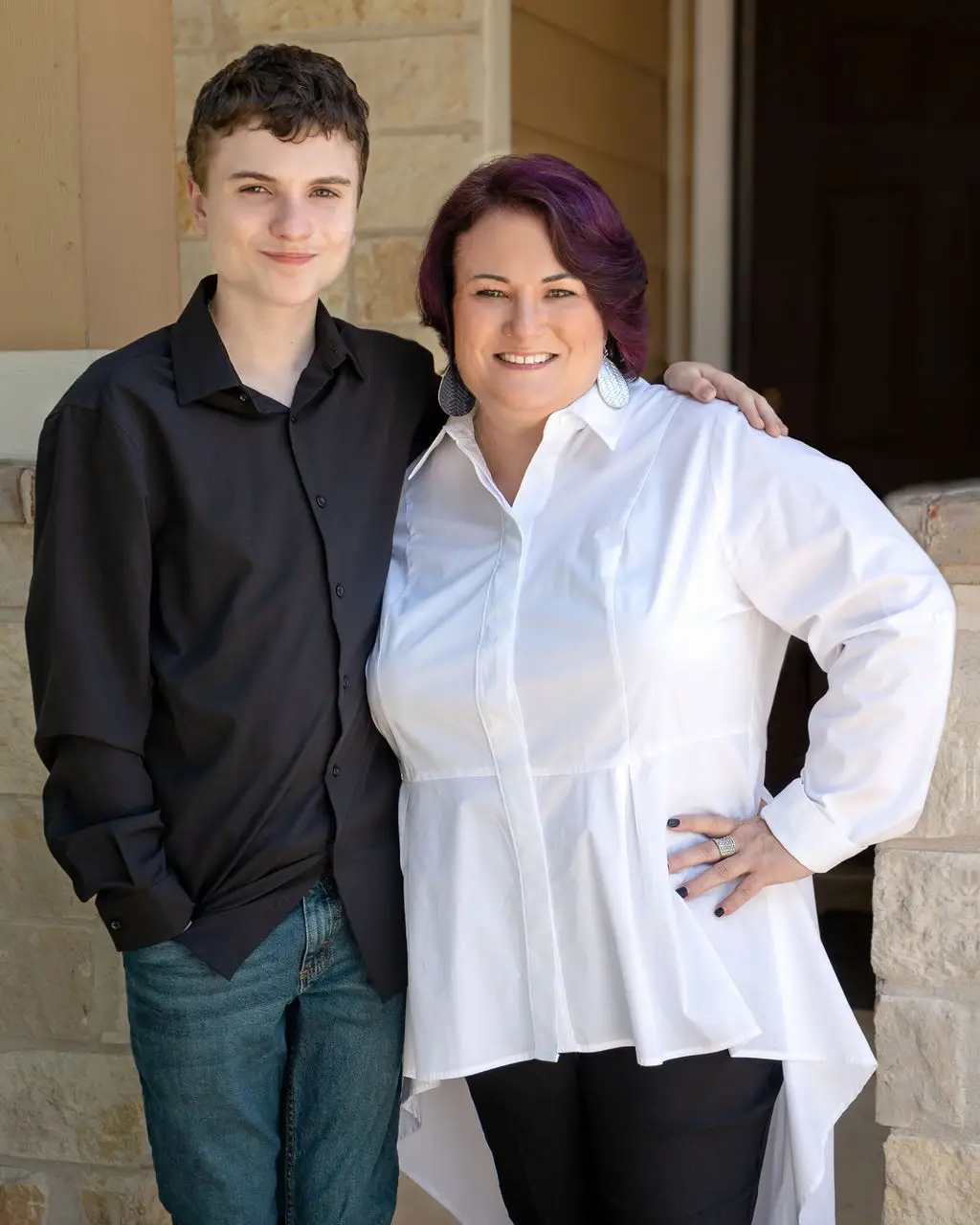 Carolynn with her son